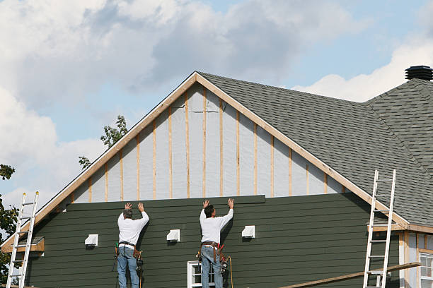 Professional Siding Installation technician working in Chester, CT